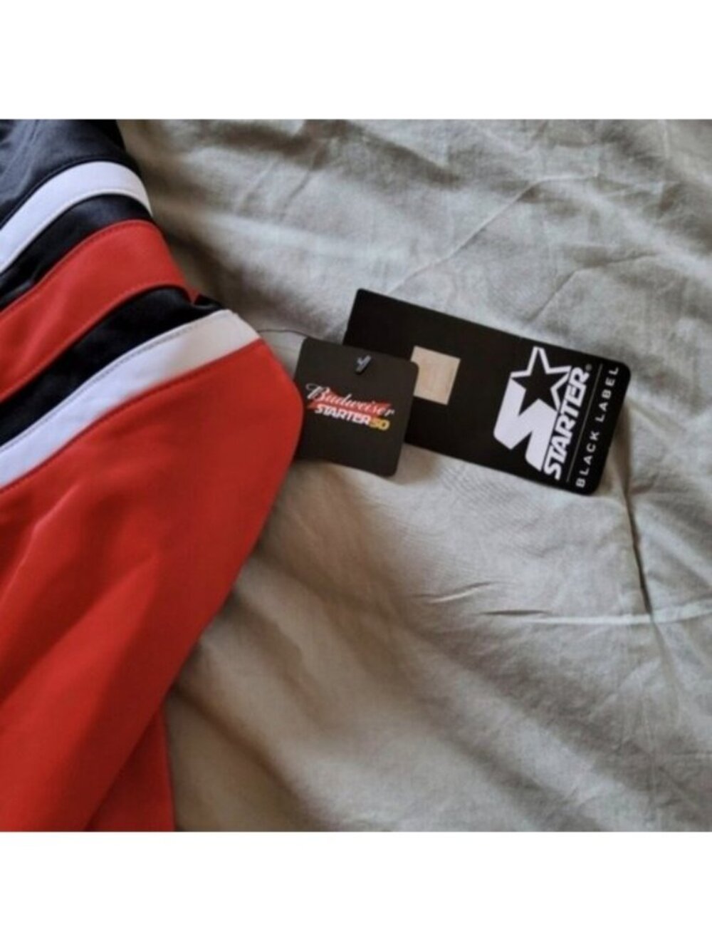 STARTER X Budweiser 50th Anniversary Full Zip Jacket Black Label Red 072026 - Picture 4 of 10